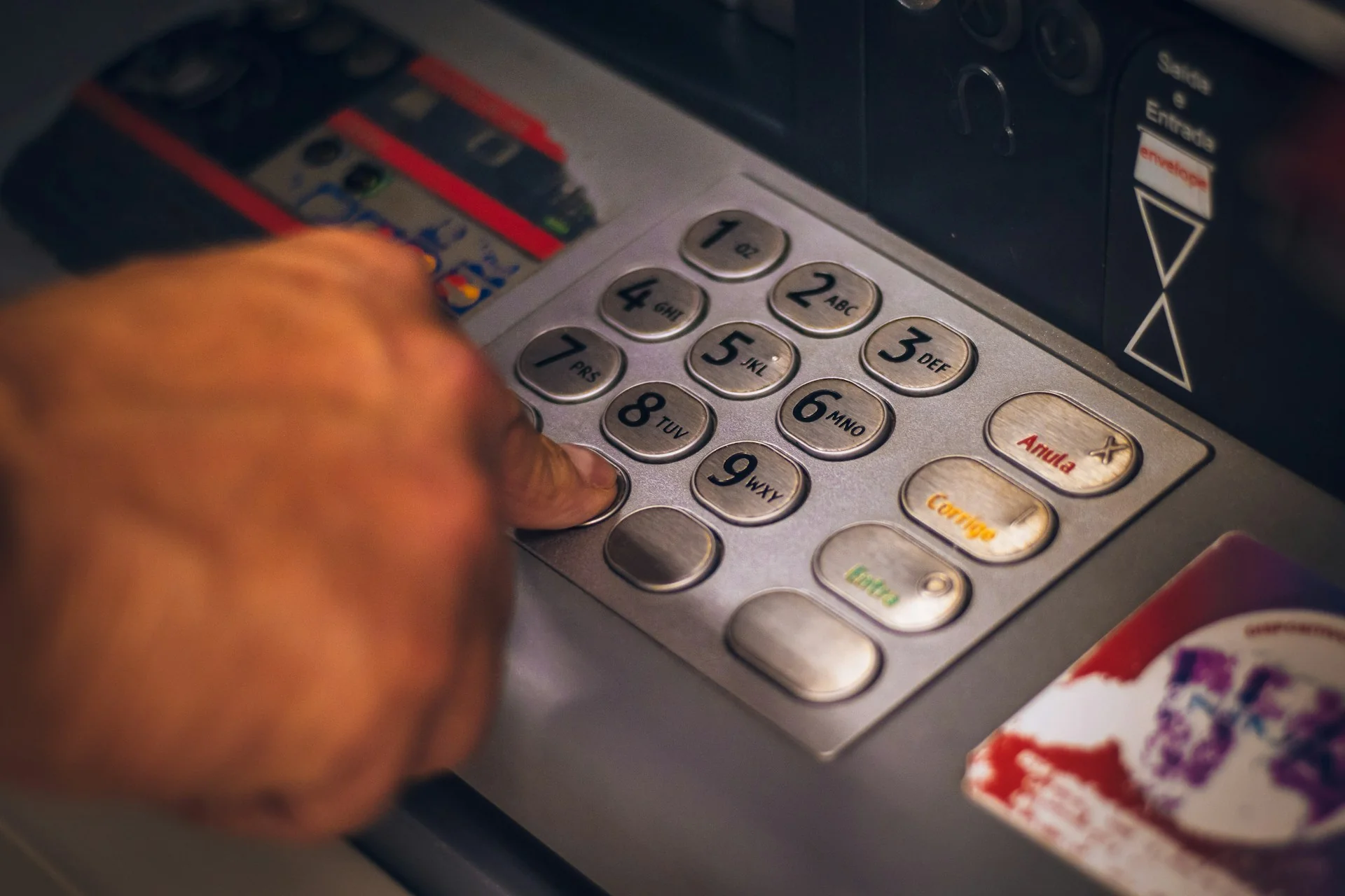 Man Using ATM